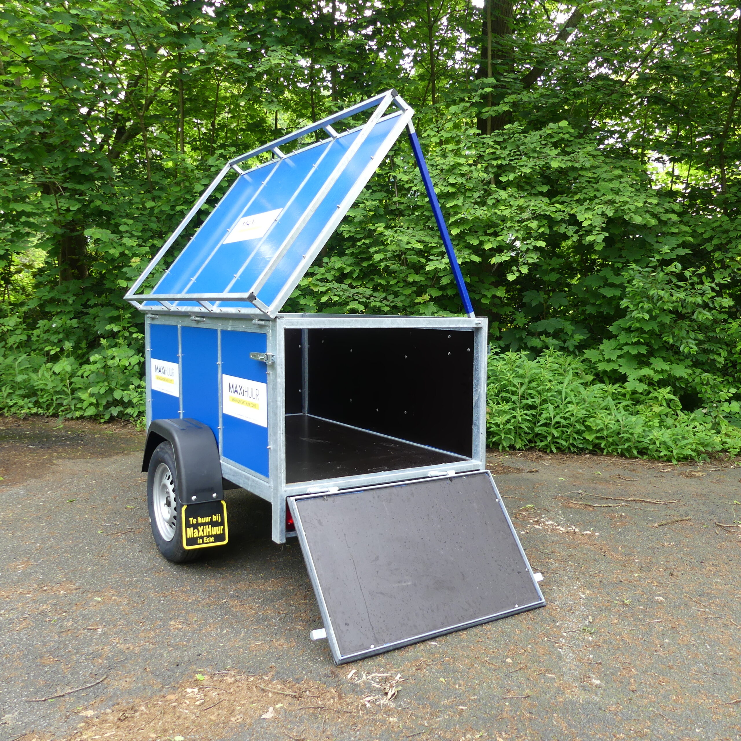 Bagagewagen enkelasser 1.65 x 0.98 mtr