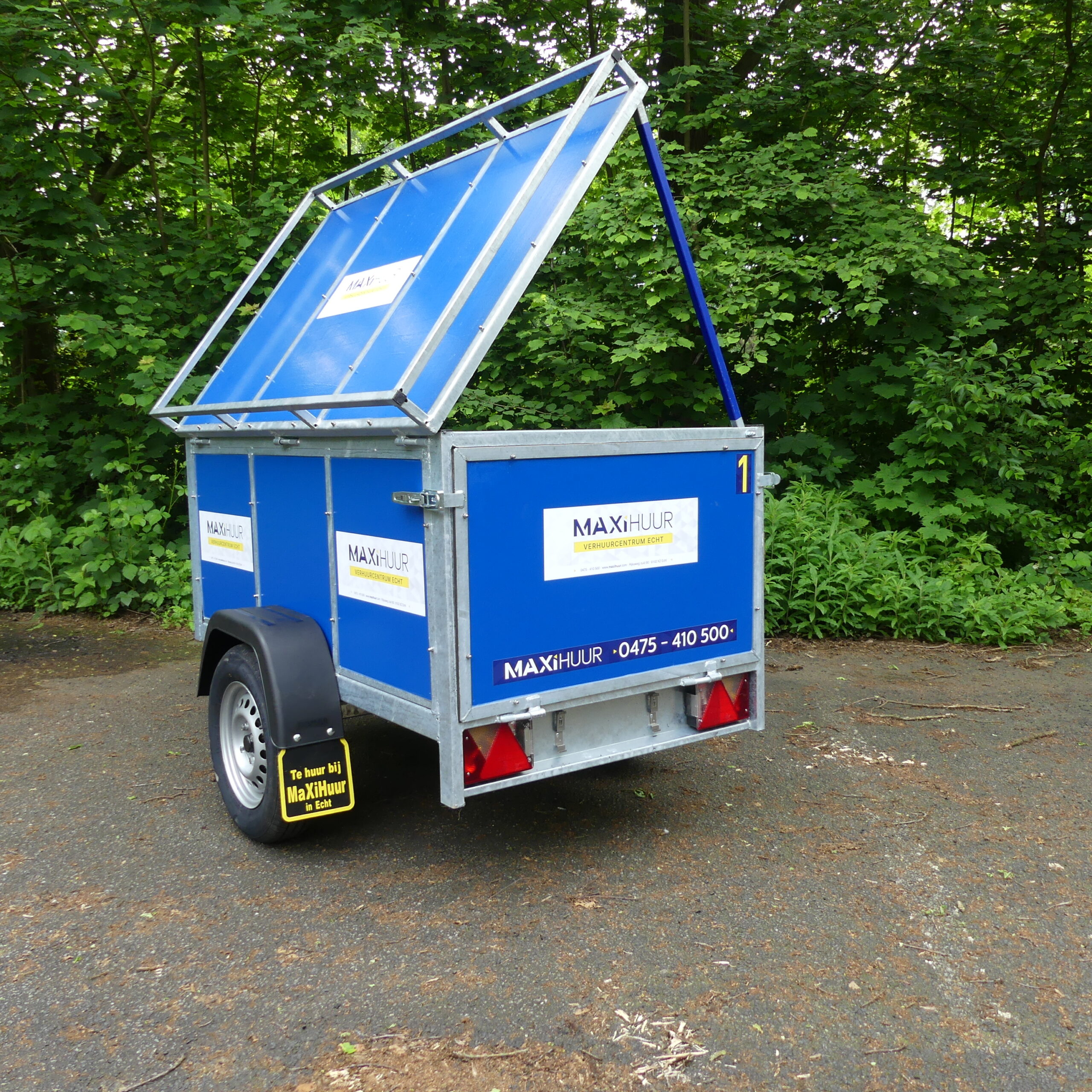 Bagagewagen enkelasser 1.65 x 0.98 mtr