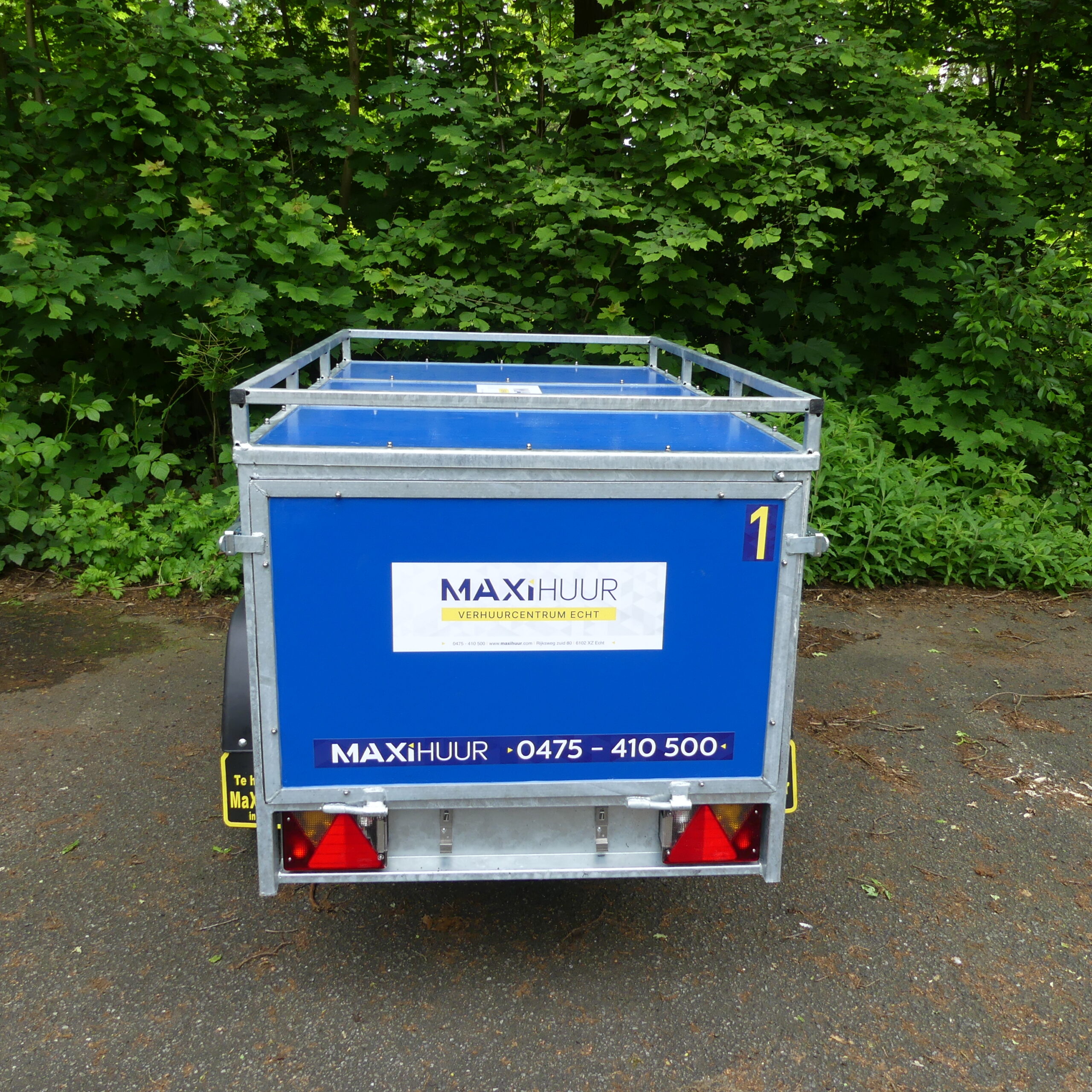 Bagagewagen enkelasser 1.65 x 0.98 mtr
