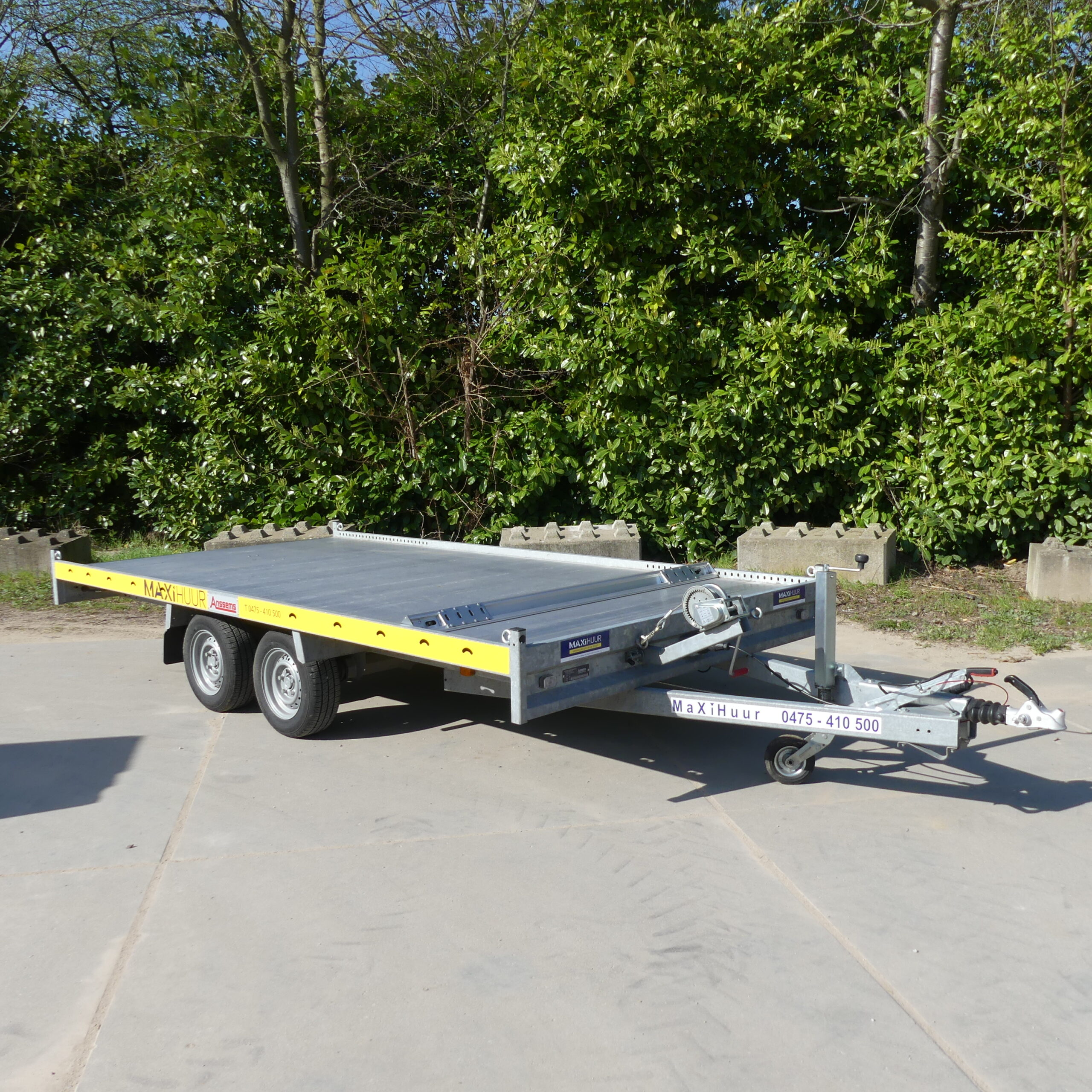Dubbelasser auto transporter